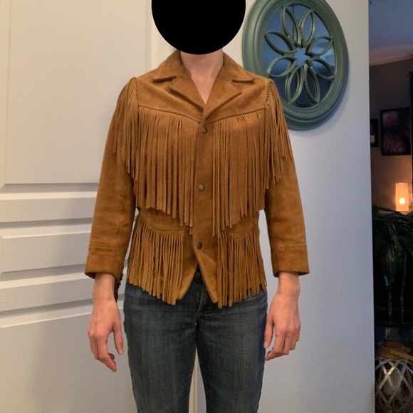 Child’s Georgetown Leather Design Suede Leather Jacket - Picture 6 of 11